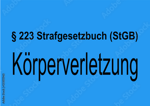 § 223 Körperverletzung (StGB)