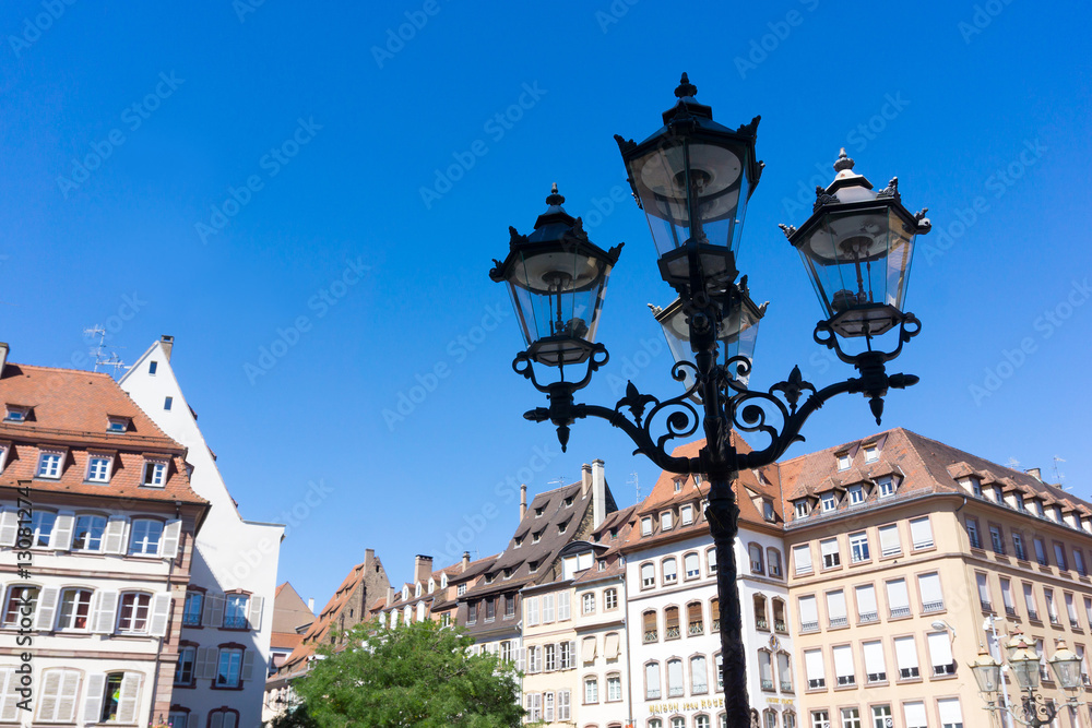 STRASBOURG, FRANCE - August 23, 2016 : Street view of Traditiona STRASBOURG, FRANCE - August 23, 2016 : Street view of Traditiona