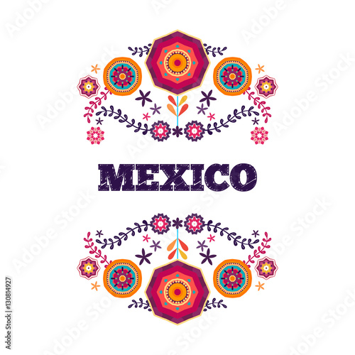 Mexican pattern, beautiful ethnic ornamert