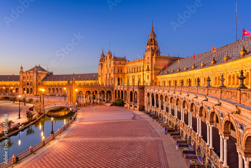Spanish Square in Seville Spain photo