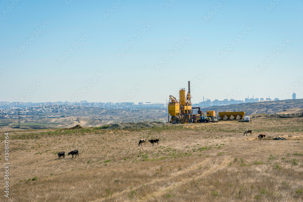 Fototapeta premium Suburbs of Baku, Azerbaijan