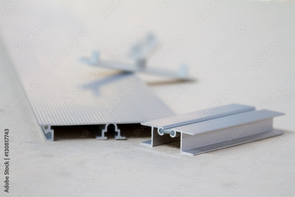 Furniture accessories. Metal profiles of different sizes and shapes. Furniture accessories. Metal profiles of different sizes and shapes.