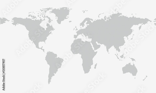 Dotted map isolated on grey background with resolution 5000x2500 dots and all major earth continents - Eurasia  North and South America  Africa  Australia.