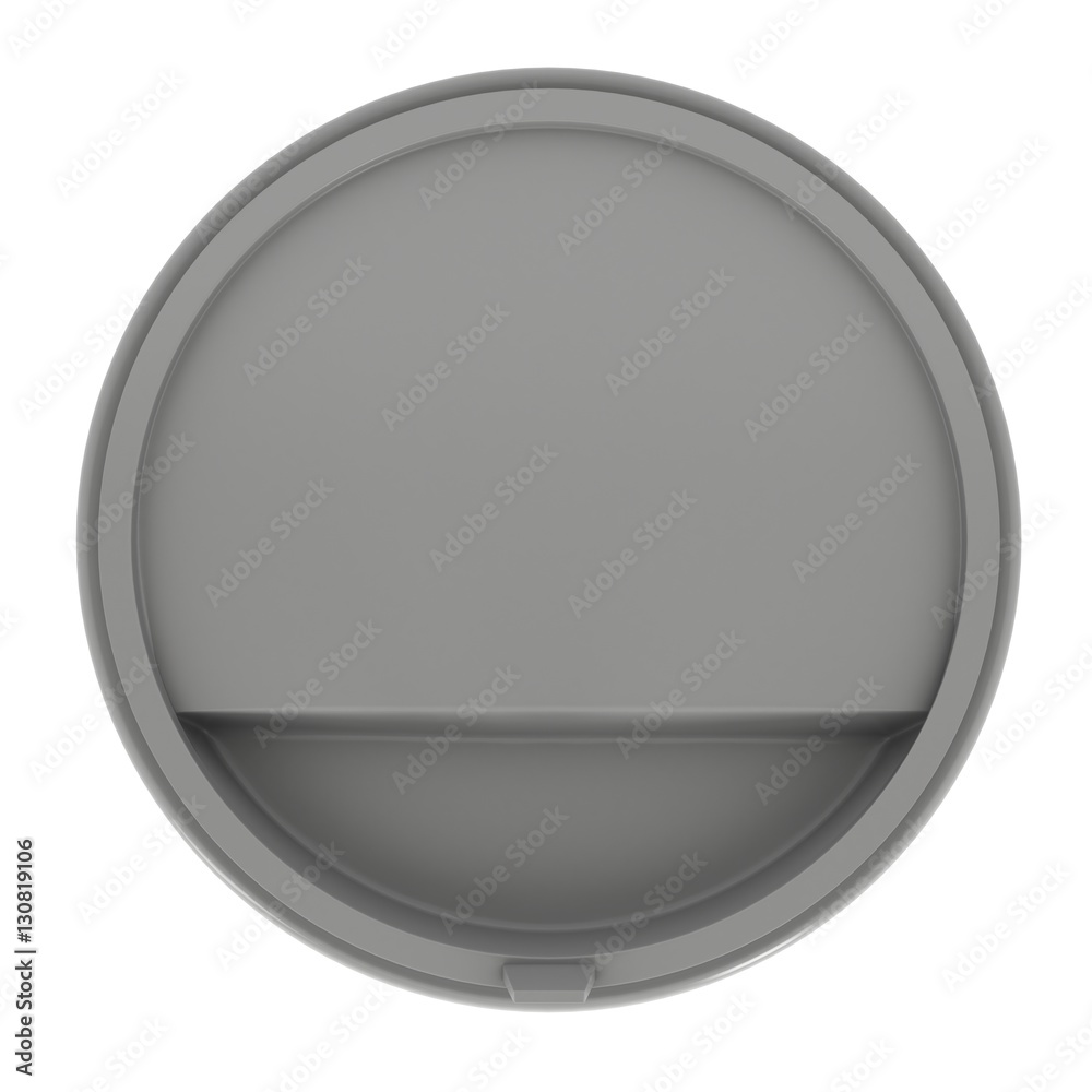 Disposable coffee cup. Blank paper mug with plastic cap. 3d render isolated on white background Disposable coffee cup. Blank paper mug with plastic cap. 3d render isolated on white background