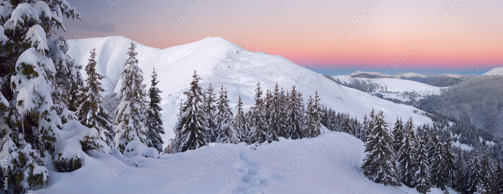 Winter Carpathian mountains Winter Carpathian mountains