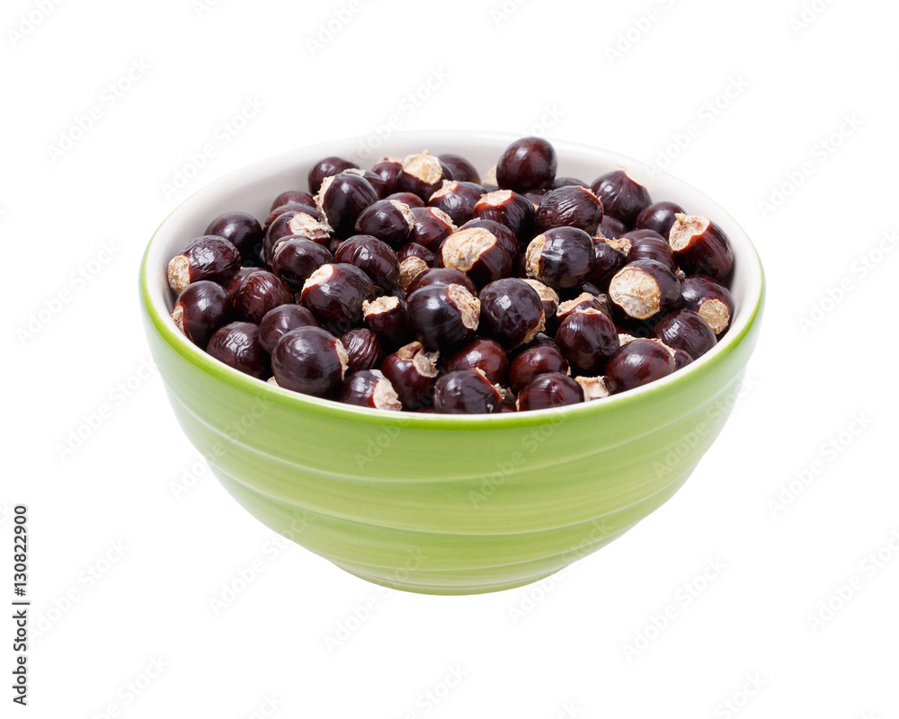 Longan seeds in a cup. with clipping path. Longan seeds in a cup. with clipping path.