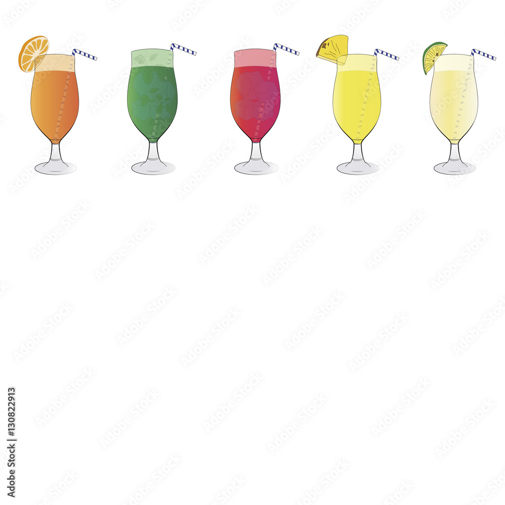 Cocktail drinks menu background Stock Vector | Adobe Stock