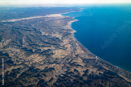 Aerial photograph from over Tokyo Japan, 2016/12/17