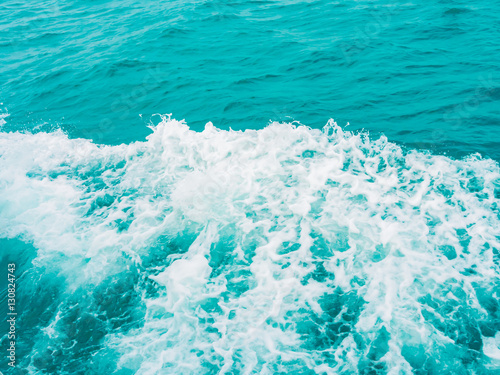 Splashing water in the sea