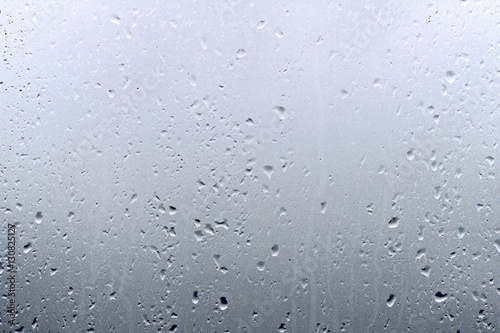 Texture Raindrops on window glass for rain, black and white colors, photo, unusual background