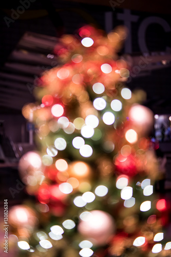 Christmas background with christmas balls - Soft focus