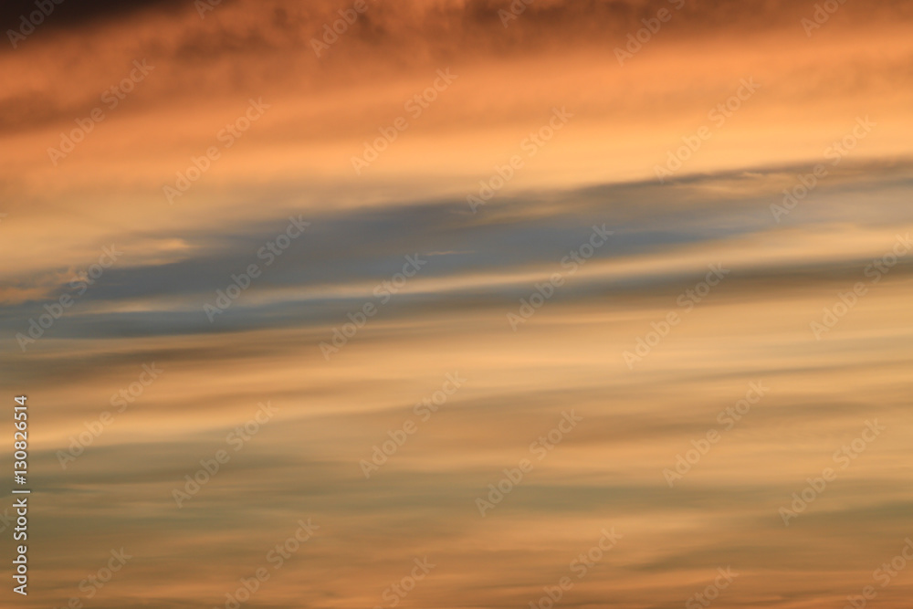 abstract landscape beautiful blue sky in sunset use for background
