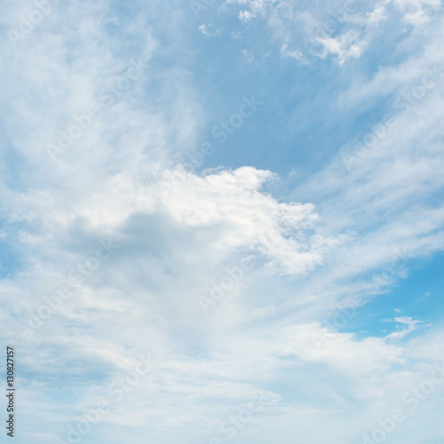 beautiful clouds in blue sky