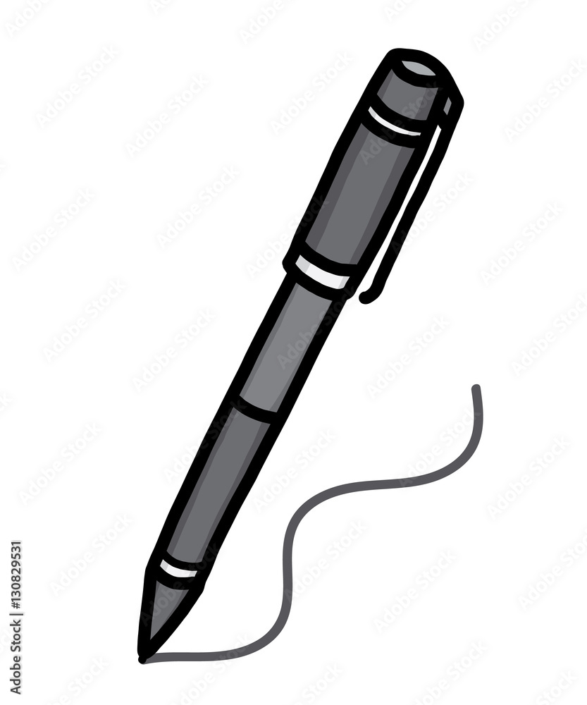 pen writing / cartoon vector and illustration, hand drawn style, grayscale, isolated on white background. Stock Vector | Adobe Stock pen writing / cartoon vector and illustration, hand drawn style, grayscale, isolated on white background. Stock Vector | Adobe Stock