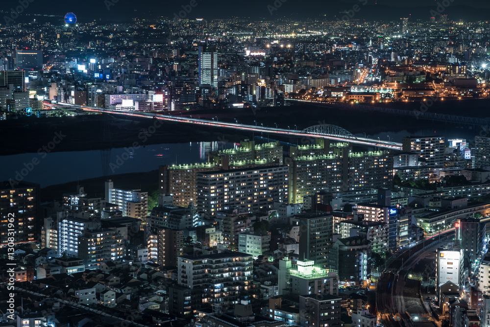 Osaka Yodogawa Night View - 大阪　淀川の夜景