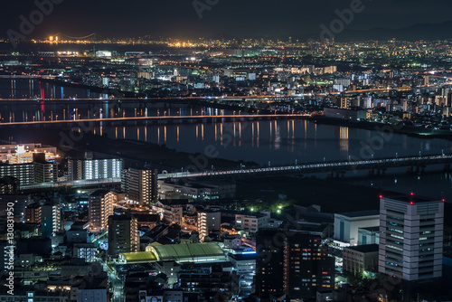 Osaka Yodogawa Night View - 大阪 淀川の夜景