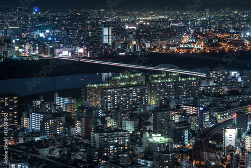 Osaka Yodogawa Night View - 大阪 淀川の夜景