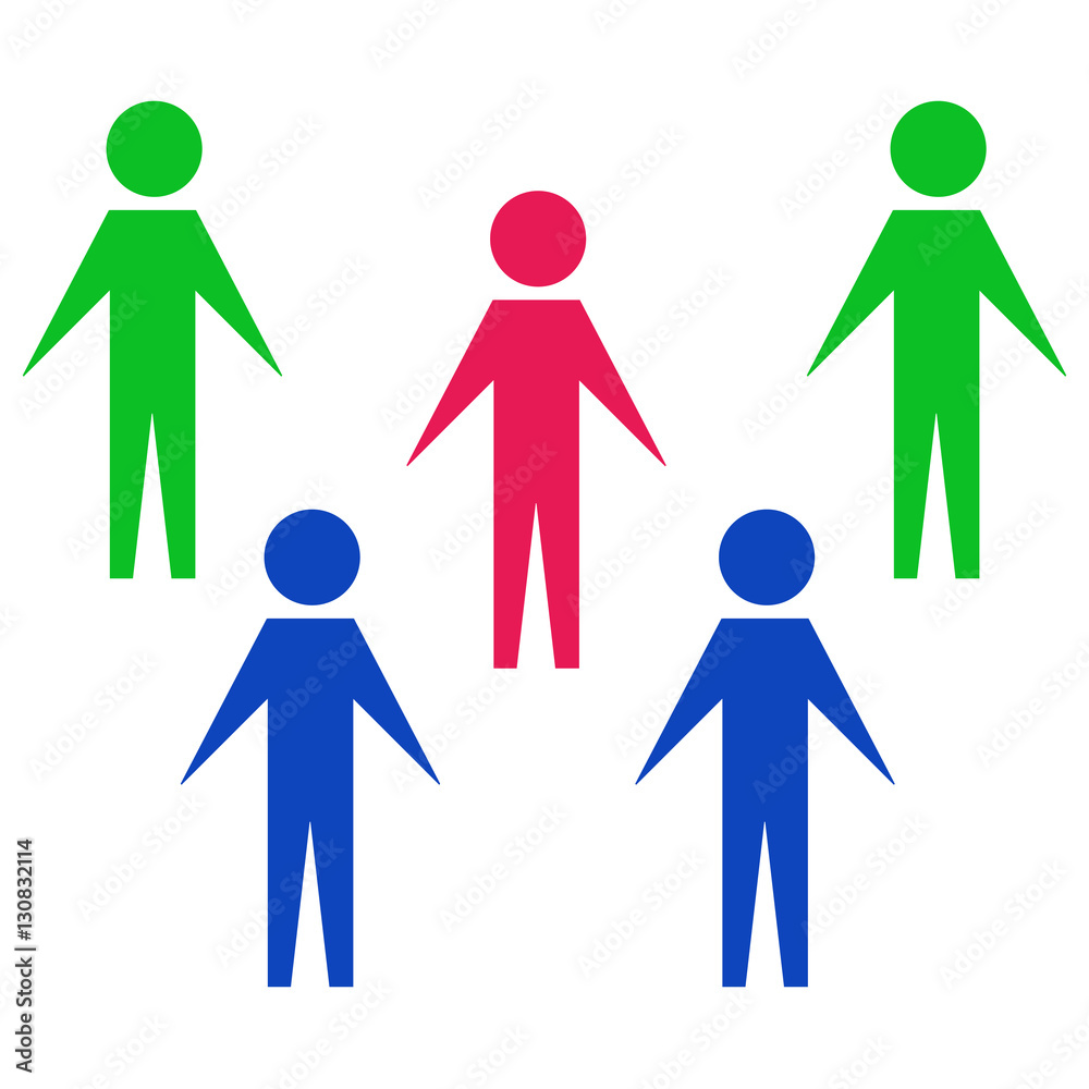 Silhouette of people on a white background. Silhouette of people on a white background.