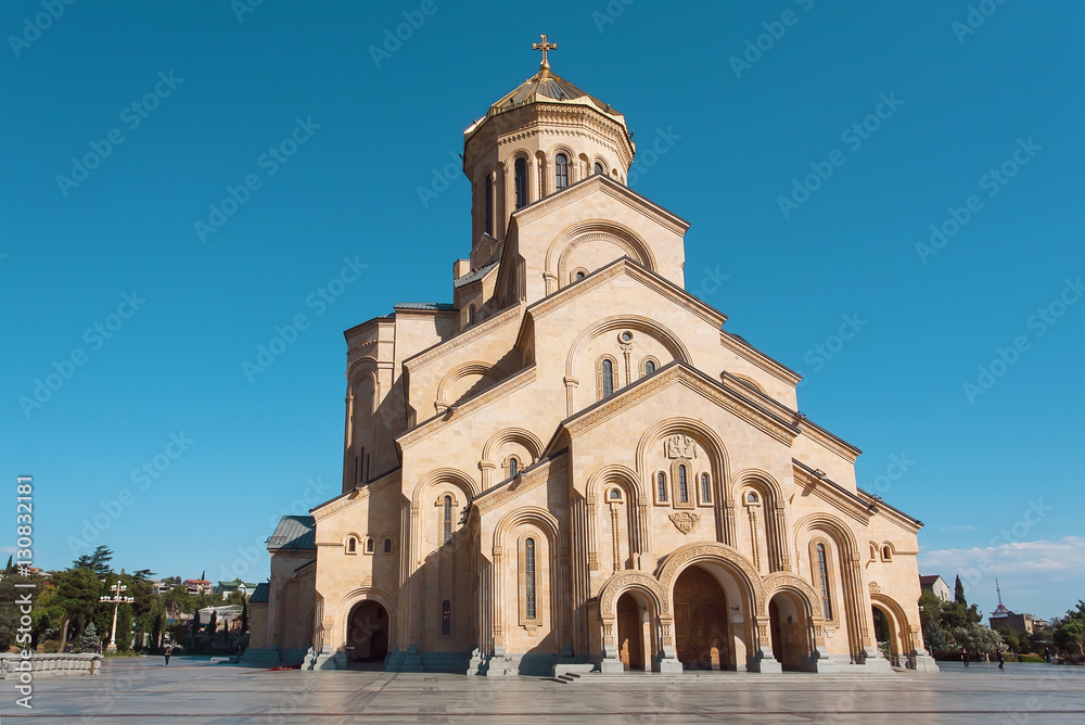 Sameba - the big structure of Holy Trinity Cathedral of the Georgian Orthodox Church