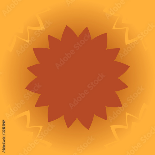 Vintage vector mandala frame. Hand drawn abstract tile. Decorative retro banner. Wallpaper for banner, invitation, wedding card, caver and others