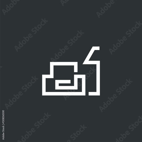 logo sofa and floor lamp. Vector logo design. Vector Illustration.