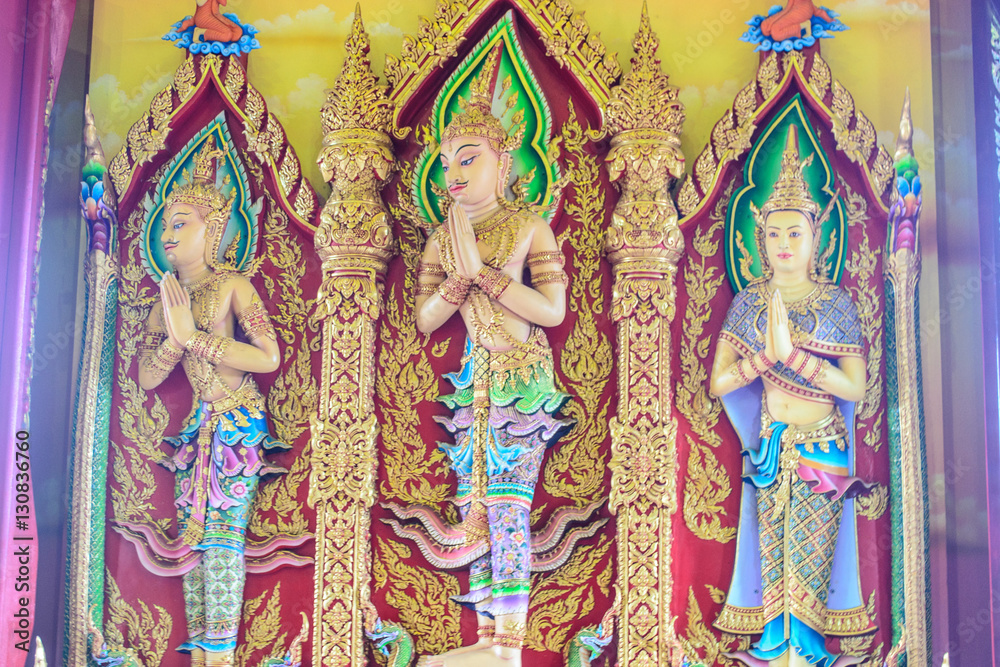Angel statue temples in Thailand Angel statue temples in Thailand