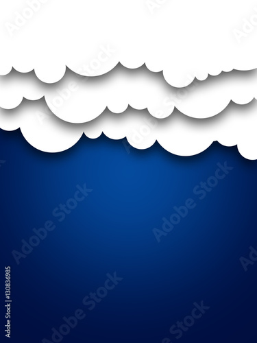 Modern cloud illustration