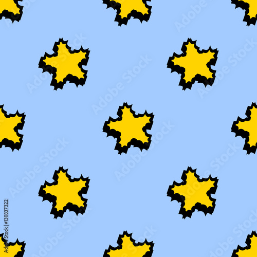 Seamless pattern with  3d stars photo