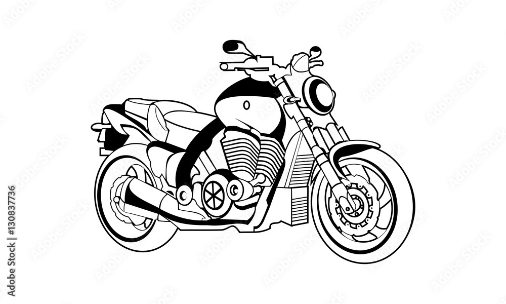 Naklejka premium motorcycle