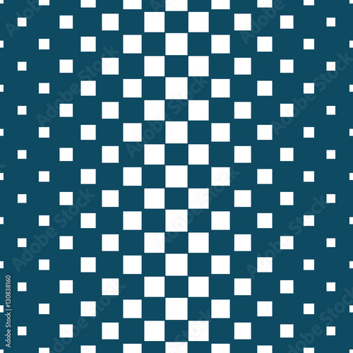 Abstract geometric hipster fashion halftone blue square pattern