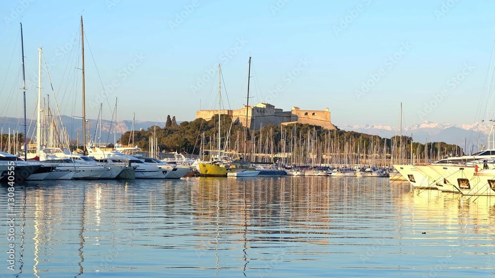 Fort Carre, Port in Antibes, France