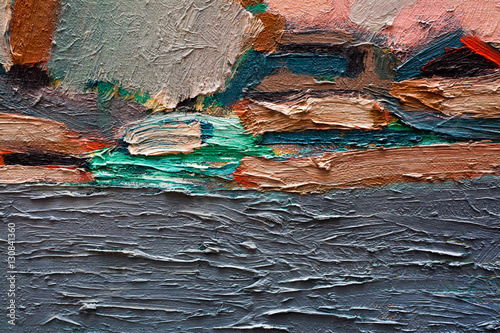 Abstract art background. Oil painting on canvas. Hand-painted. Contemporary art. Fragment of artwork.