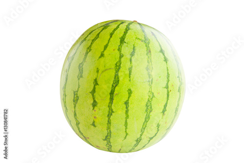 Ripe juicy red watermelon on hite background