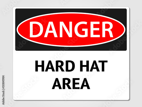 Hard Hat Area Sign