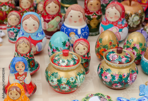 Russian traditional Matryoshka souvenirs
