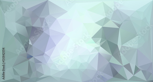 Low poly abstract vector background in green and blue
