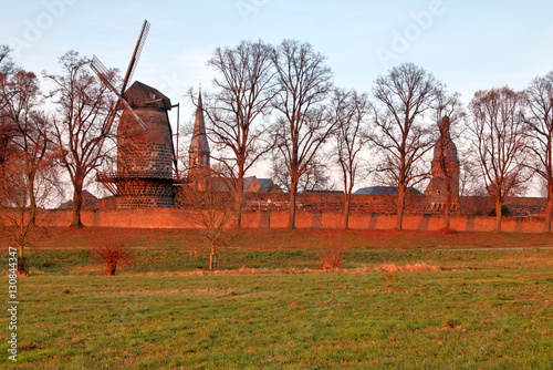 Zollfeste Zons am Niederrhein, Panoramaansicht photo