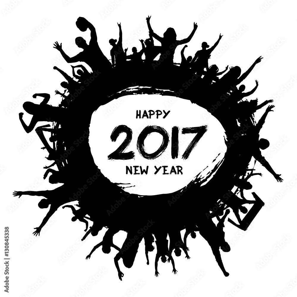Happy New Year 2017 from the cheering fans. Happy New Year 2017 from the cheering fans.