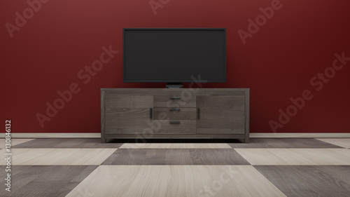 Wallpaper Mural TV display 3D rendering Torontodigital.ca