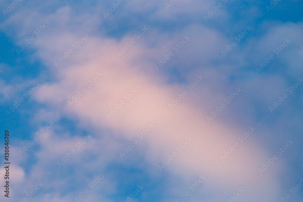 beautiful clouds in the sky at sunset background