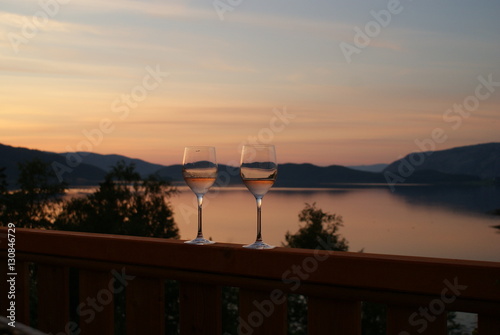 Abendstimmung am Fjord