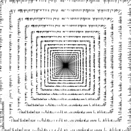 Black white tunnel geometric background pattern