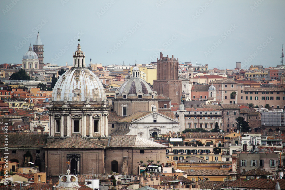 View from Gianicolo hill, Rome, Italy 