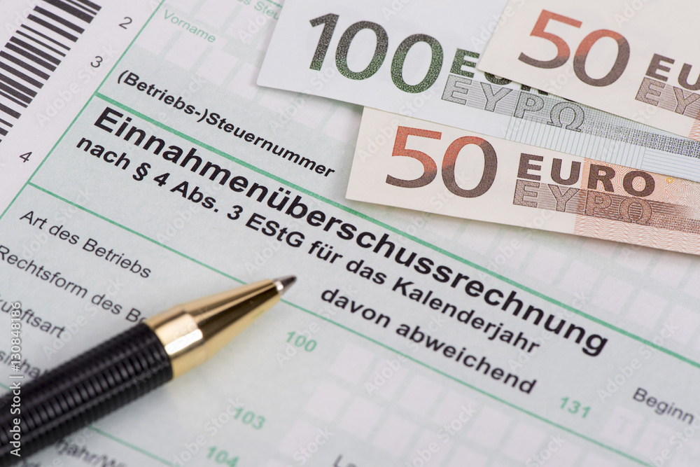 Steuererklärung für Finanzamt mit Einnahmenüberschussrechnung Steuererklärung für Finanzamt mit Einnahmenüberschussrechnung