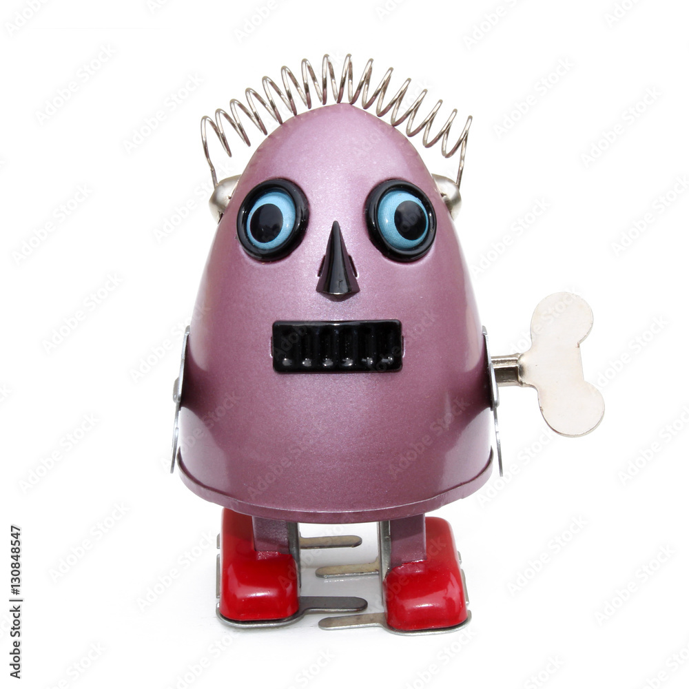 Foto Stock Robot toys Windup Toy Adobe Stock
