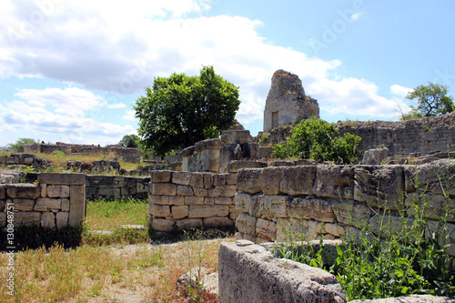 Ancient Greek city Tauric Hersonissos in Sevastopol, Crimea photo