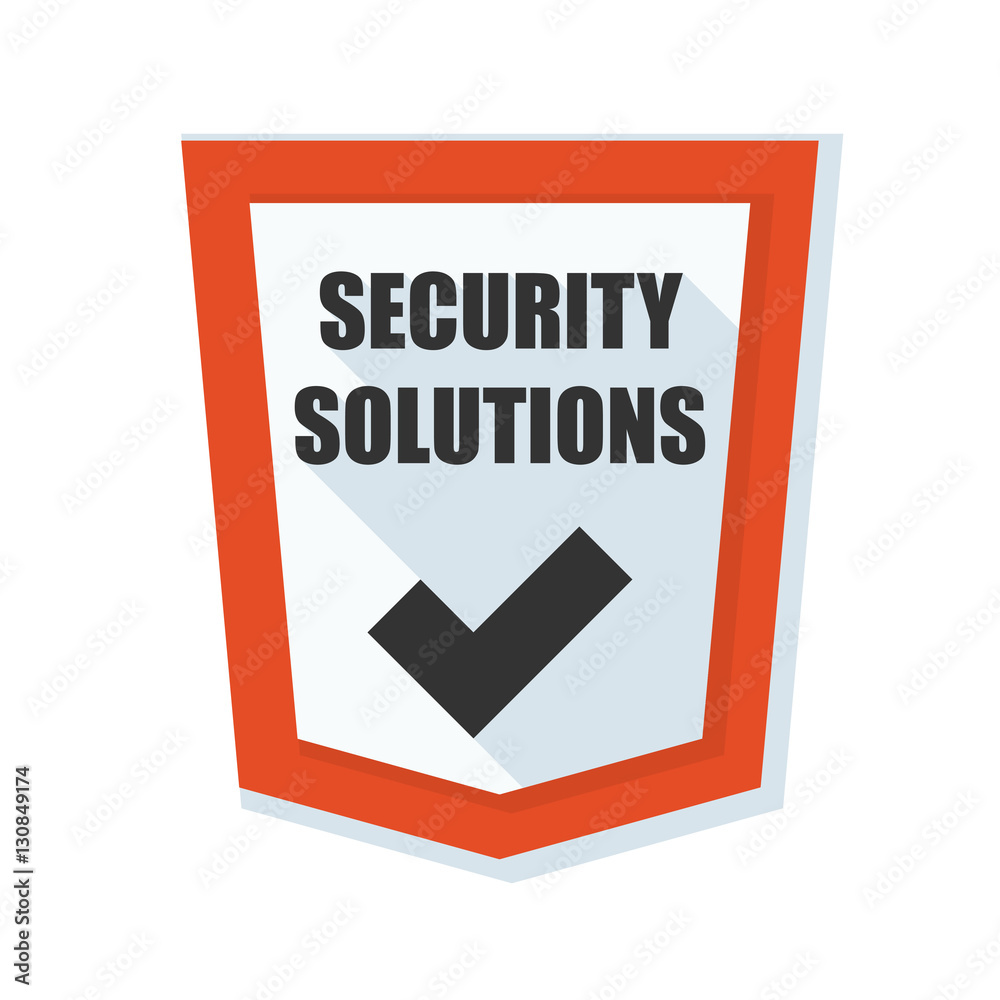 Security Solutions shield illustration Security Solutions shield illustration
