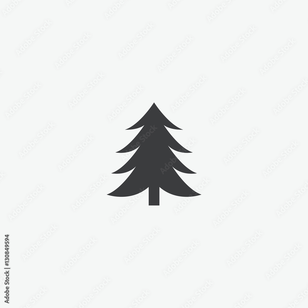 Obraz premium Spruce Tree Icon
