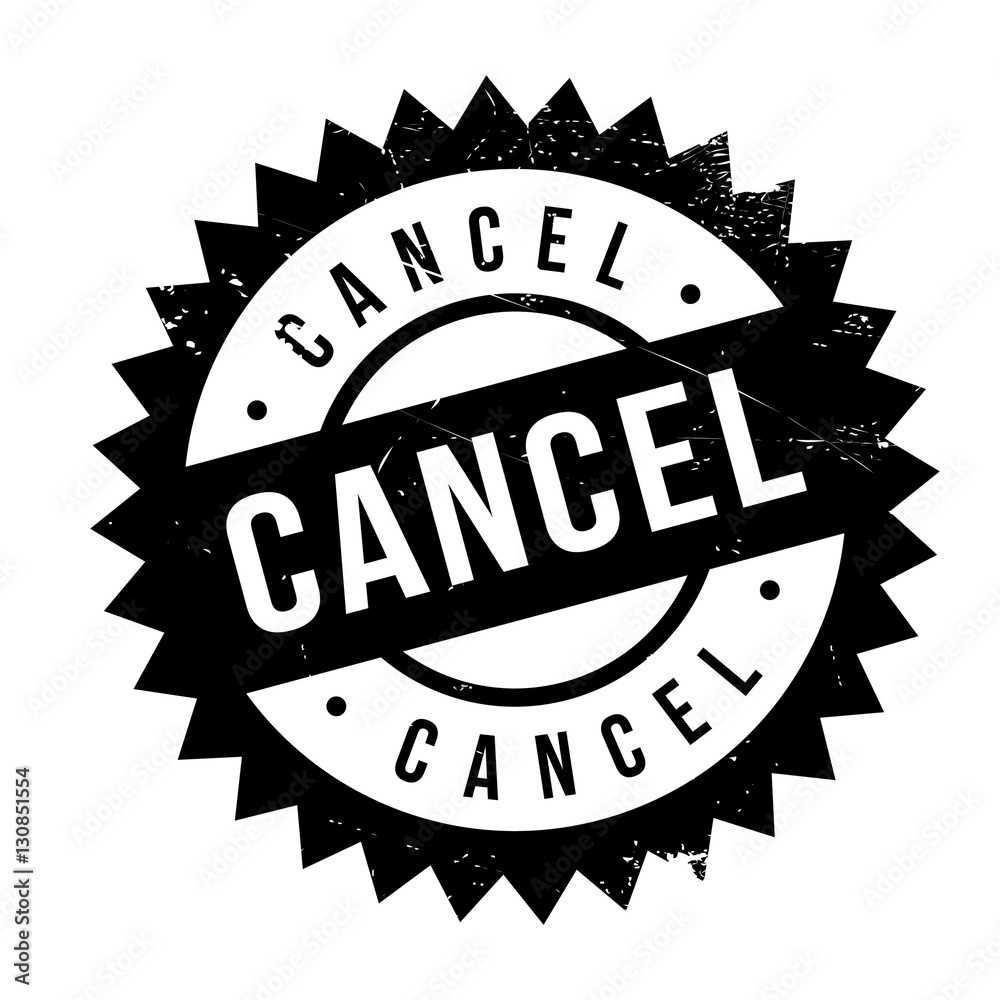 Cancel stamp. Grunge design with dust scratches. Effects can be easily removed for a clean, crisp look. Color is easily changed. Cancel stamp. Grunge design with dust scratches. Effects can be easily removed for a clean, crisp look. Color is easily changed.