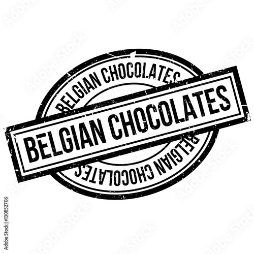 Belgian Chocolates rubber stamp. Grunge design with dust scratches. Effects can be easily removed for a clean, crisp look. Color is easily changed.